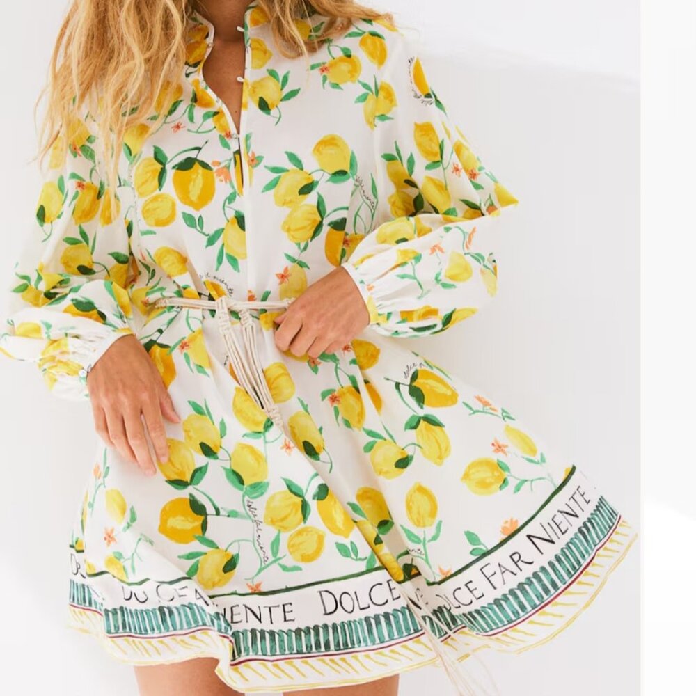 Lemon print dress